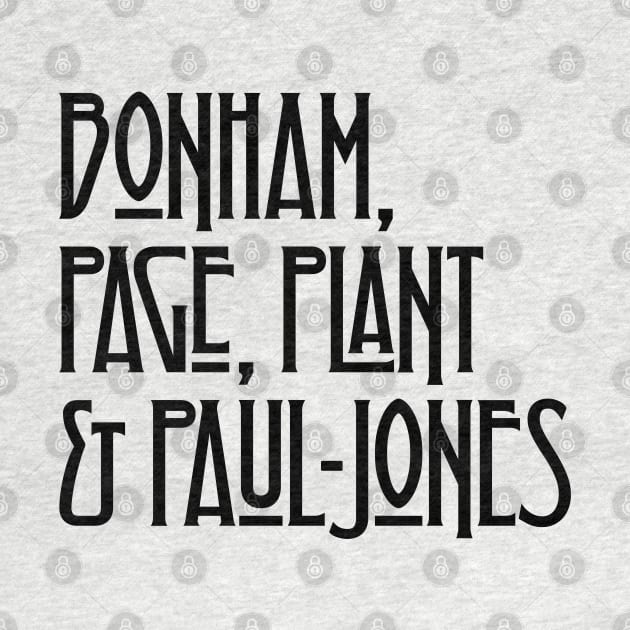 Bonham, Page, Plant & Paul-Jones by DAFTFISH